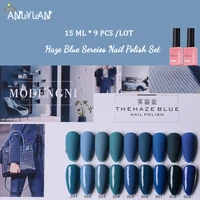 haze blue gel polish set color gel set semi permanent vernis top coat uv led gel color gel kit nail art gel nail polish set