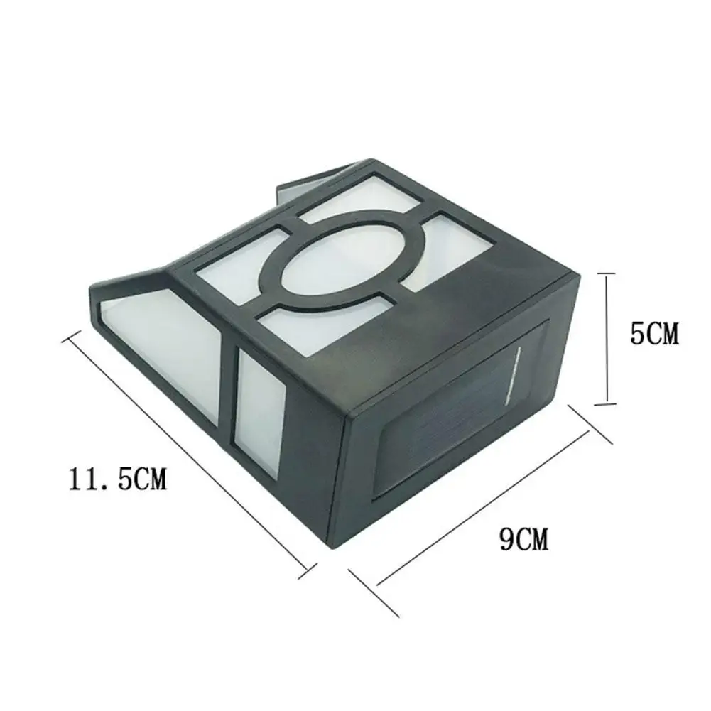 

Solar Wall Light 2 LED Light Waterproof Mount Light Light Porch Fence Path Lamp Lights Outdoor Landscape Garden Yard K5Q6