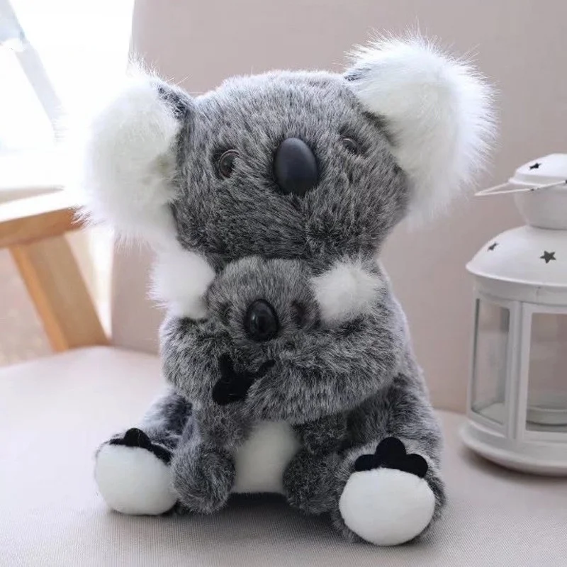 1Pc Kawaii Simulatie Australië Koala Knuffel Gevuld Dier Pop Moeder Baby Kids Baby Meisjes Speelgoed Verjaardagscadeau Thuis decor