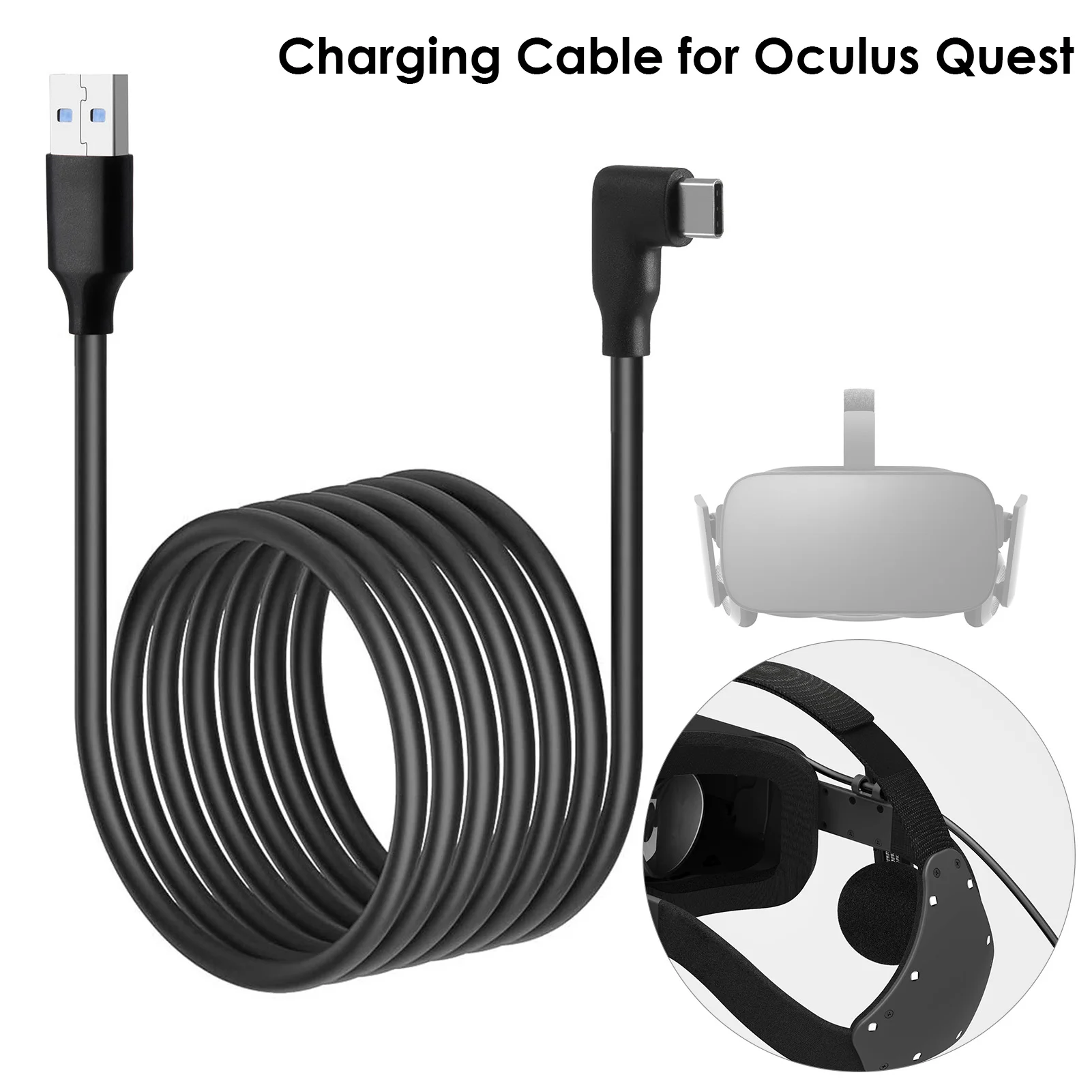 5 м Oculus гарнитура VR кабель ПК для Quest 2 и Link Виртуальная реальность Type-C USB3.2 Gen1