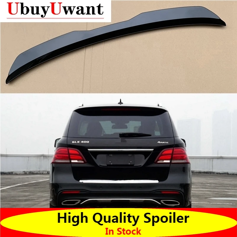 

Roof Lip Spoiler For Benz GLE 450 400 350d 320 300 2015-2019 Spoiler ABS Black / Carbon Color Car Tail Wing Decoration