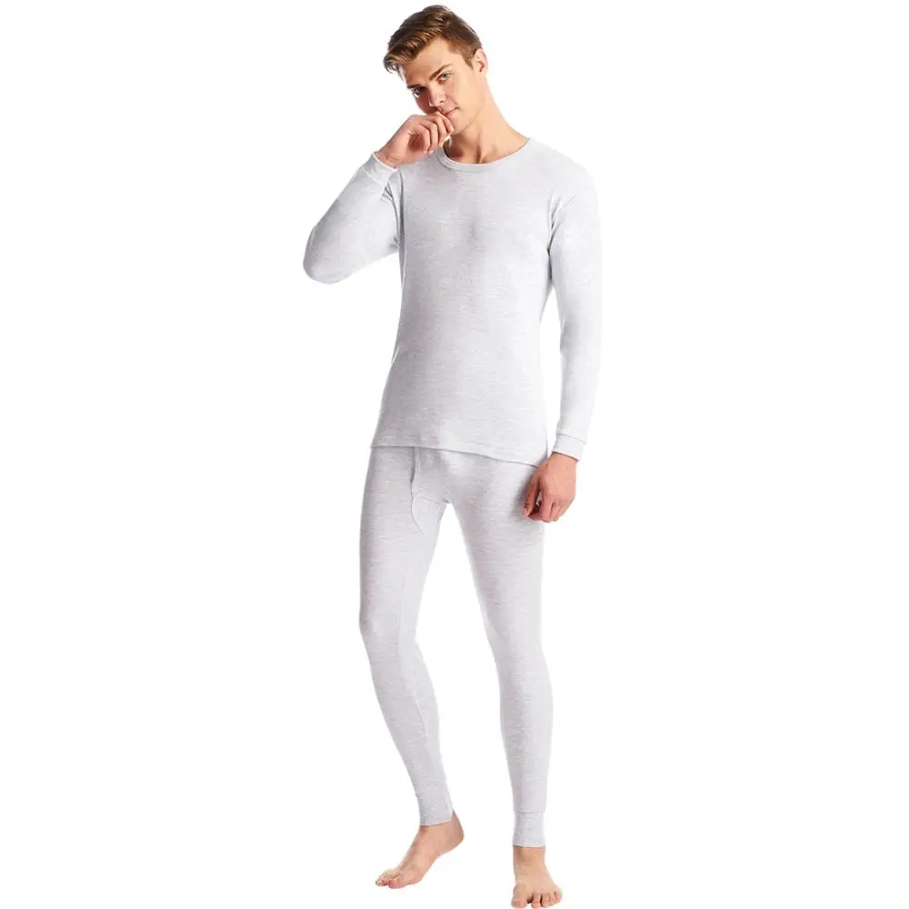 THREEGUN Термическое нижнее белье Комплекты Мужчины Хлопок Мягкие Комфортные