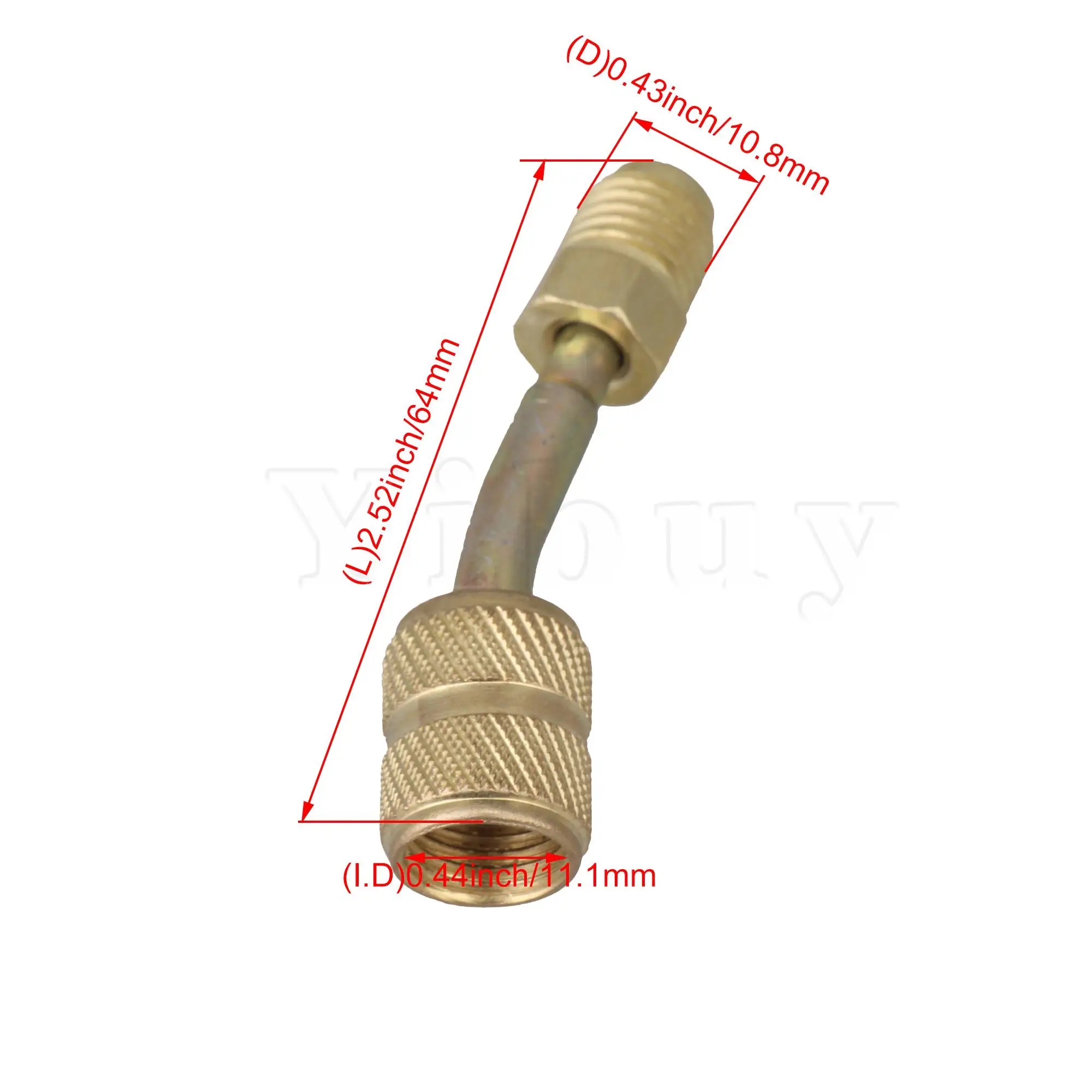 

4 x Air Conditioning Male Quick Coupler with 1/4 Female Flare Connector