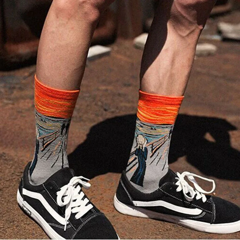 Красочные забавные мужские носки MYORED 5 цветов с рисунком новинка свадебный