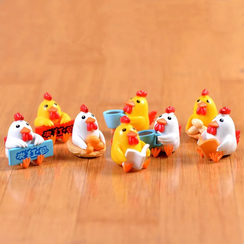 Мини 2 шт. взять книга цыпленок бутылка украшения мох микро пейзаж деко декорации