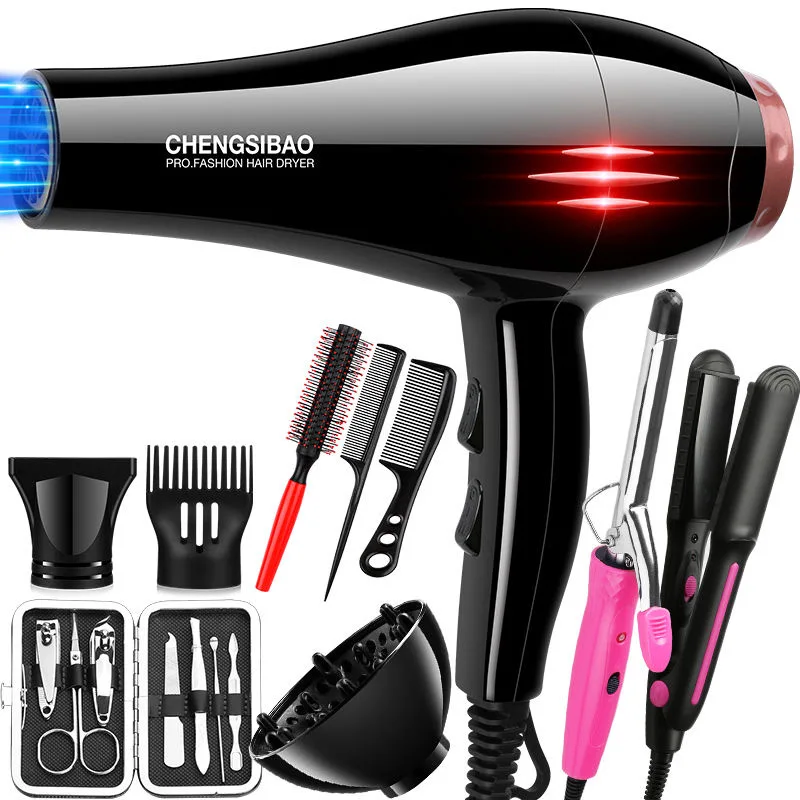 

220V Professional 1200W Hair Dryer Strong Power Barber Salon Styling Tools Hot/Cold Air Blow Dryer 2 Speed Adjustment