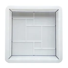 Пластиковая цементная форма для дорожного покрытия, квадратная форма для кирпичного покрытия, Пластиковая форма для украшения сада, для лужайки, дорожки, тротуарного покрытия, бетонной формы