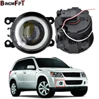 Автомобиль Стайлинг 3000LM Светодиодная лампа H11 противотумансветильник фара + ангельский глаз DRL 12V для Suzuki Grand Vitara 2II JT 2005-2015