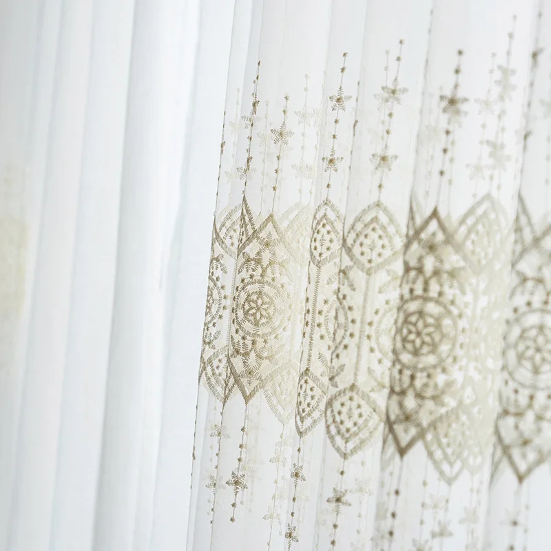 Роскошные европейские тюлевые оконные занавески s для гостиной спальни нежные