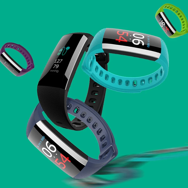 Heart rate smart band men sport watch 0.96 inch bracelet women fitness tracker smartwatch 2020 new item pk b57 id130hr q9 | Электроника