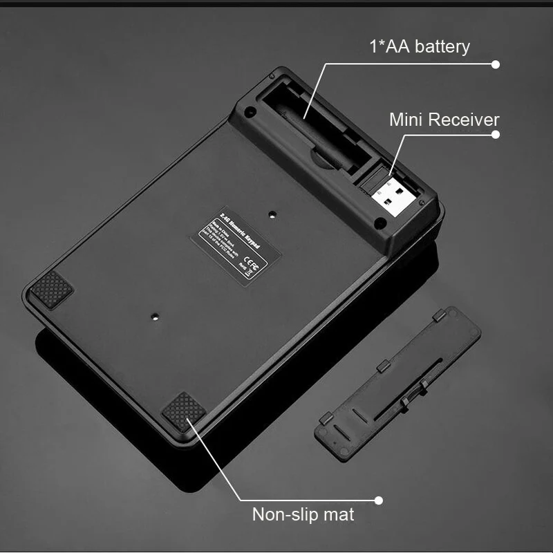 2 4 ГГц мини USB беспроводная цифровая клавиатура 19 клавиш цифровой клавиатуры Numpad