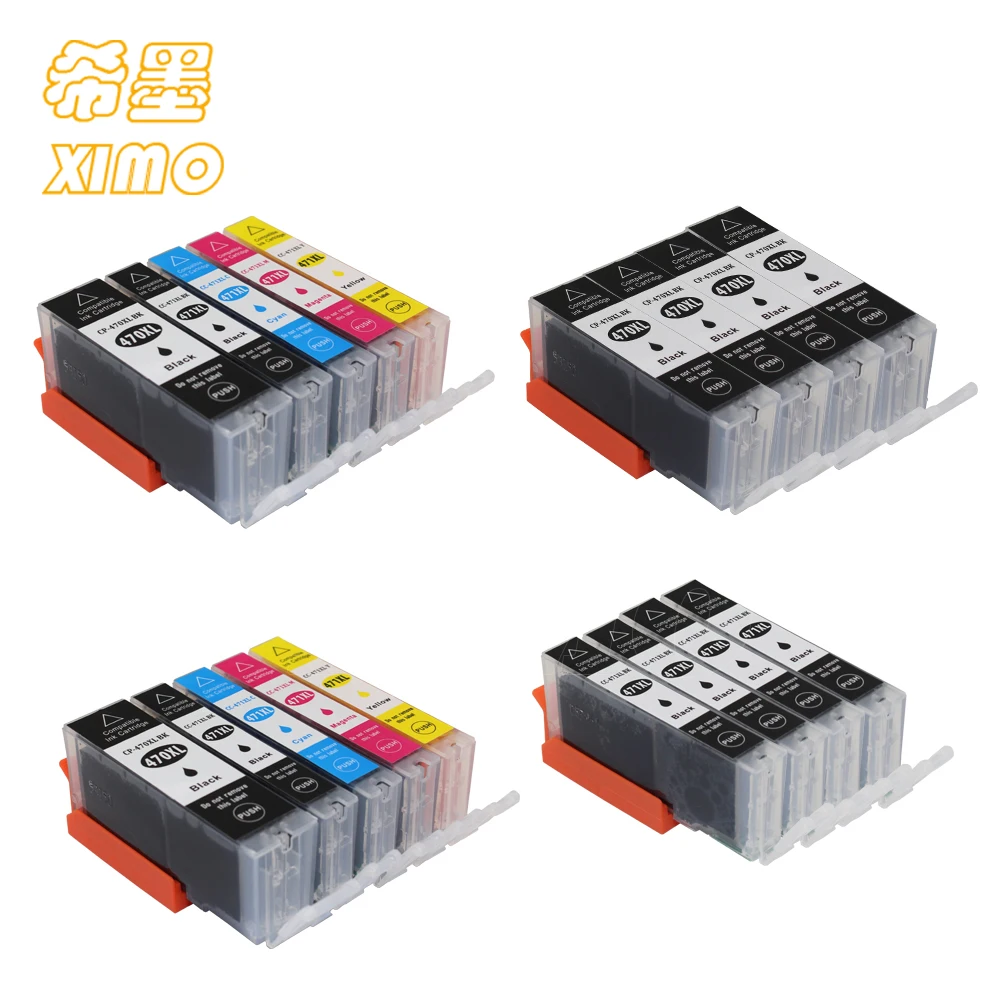 XIMO 5C 470 471 PGI-470 PGBK CLI-471 совместимый чернильный картридж полные чернила для canon PIXMA MG6840 MG9040 TS5040 TS6040 принтер