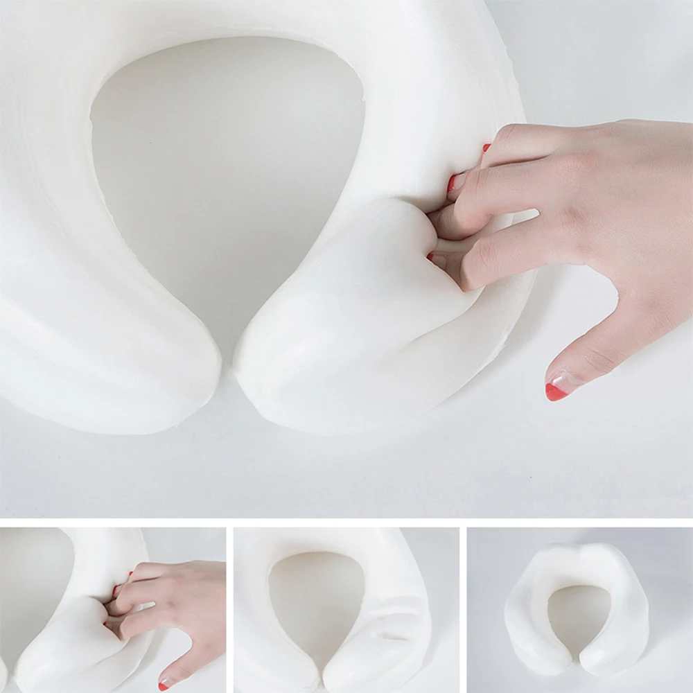 U образная подушка для шеи с эффектом памяти мягкая путешествий шейным самолетом