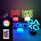3D ночник, настольная лампа, декор для комнаты, светильник, домашний декор, игровая комната, Настольная Настройка, светильник для Playstation Neon светильник s для дома светильник на стену светильник светодиодная лампа