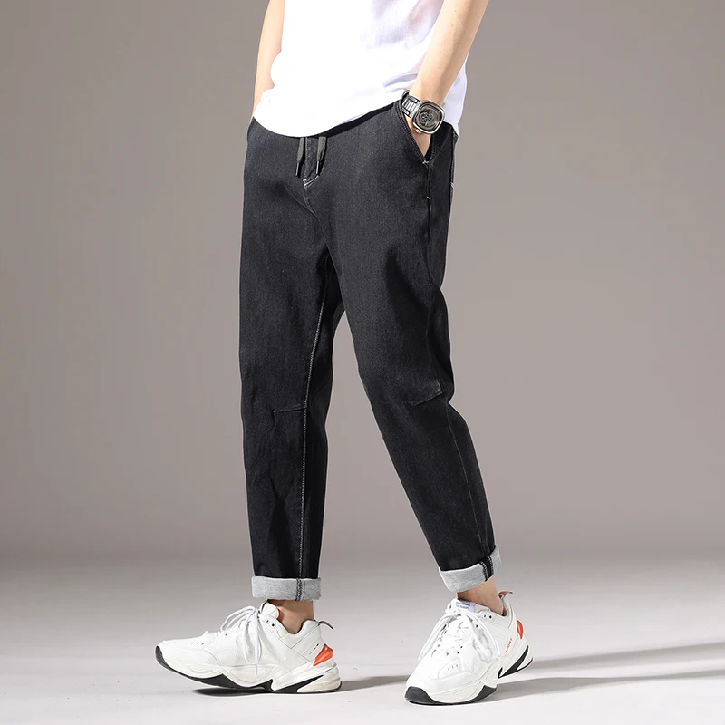 

Mens 2021 New Classic Jeans Stretch Slim Elastic Denim Streetwear Pants Large Size For Male Casual jogging Long Trousers fashion