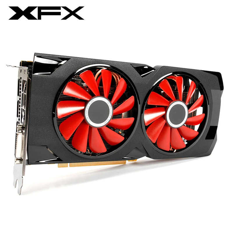 Видеокарта XFX RX 570, 4 Гб, графическая карта для PUBG компьютерных игр, HDMI, PCI-E, X16, не Майнинг, RX580