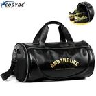 Мужскаяженская сумка из ПУ кожи, с отделением для обуви