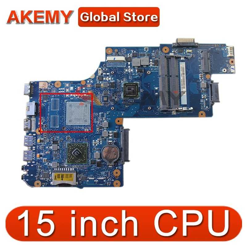 

Материнская плата AKEMY H000062150 для ноутбука Toshiba Satellite C50 PT10ABX PT10ABXG, 15 дюймов, Встроенная Материнская Плата ЦП