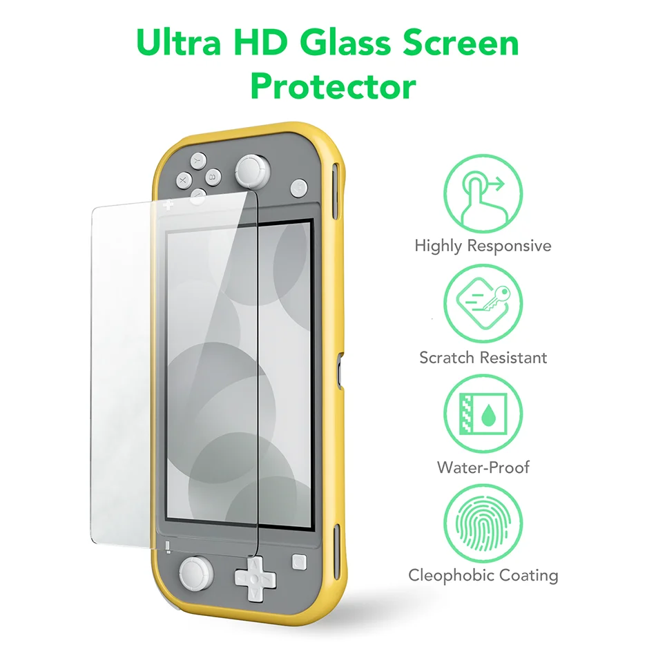 Чехол OIVO shand Switch Lite из закаленного стекла для защиты экрана, набор для Switch Lite, мягкий чехол из ТПУ, HD защита экрана