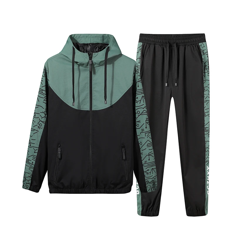 Men Tracksuit New Fashion Sportswear Suit Spring Autumn 2 Piece Set Sweatshirts Pants Sport Hoodie Clothes Male Jogging Suit