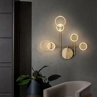 modern full copper led wall lamps bedside lights luxury home indoor decor wall lights hall wall sconces aisle corridor lights