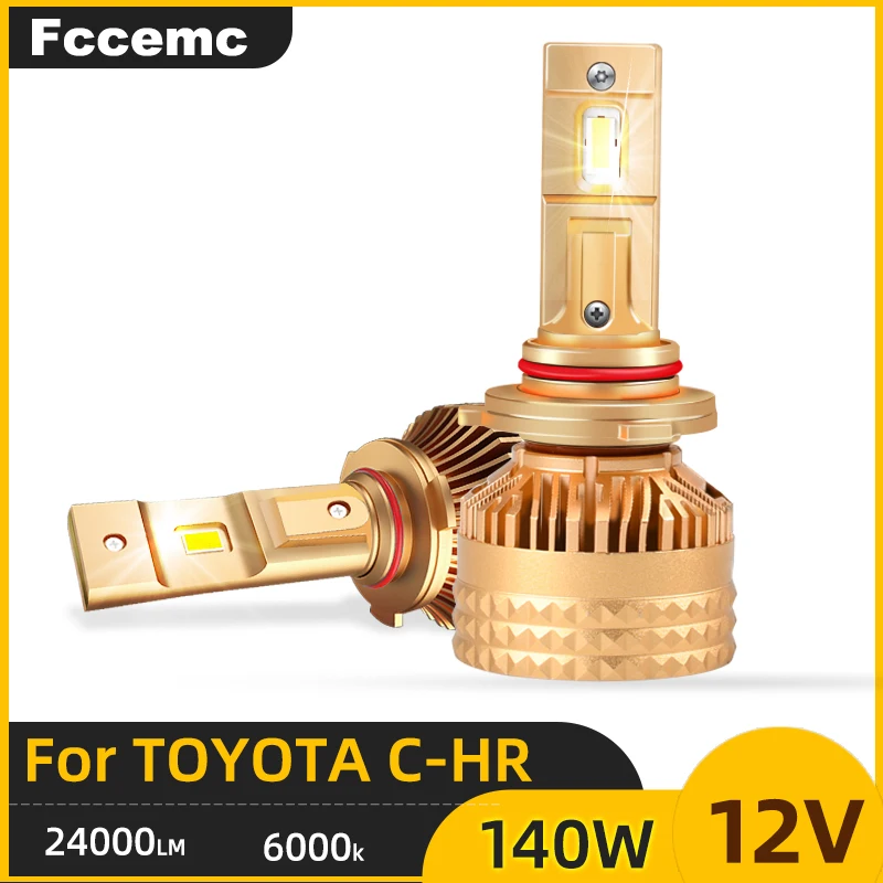 

140W H7 Led Canbus 24000LM High Power Headlight H1 H4 H8 H11 H27 880 9005 Hb3 9006 HB4 Led Bulb Turbo Lamp 12V For TOYOTA C-HR