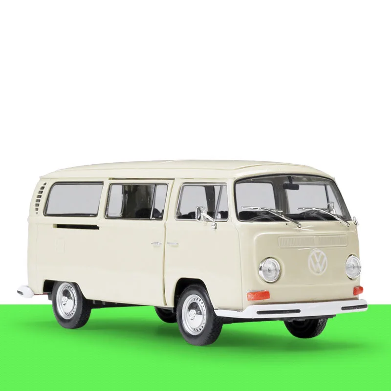 1/24 сплав 1972 T2 автобус литой металлический автомобиль игрушка Классическая статическая модель автомобиля игрушки для сбора/подарка/украшения