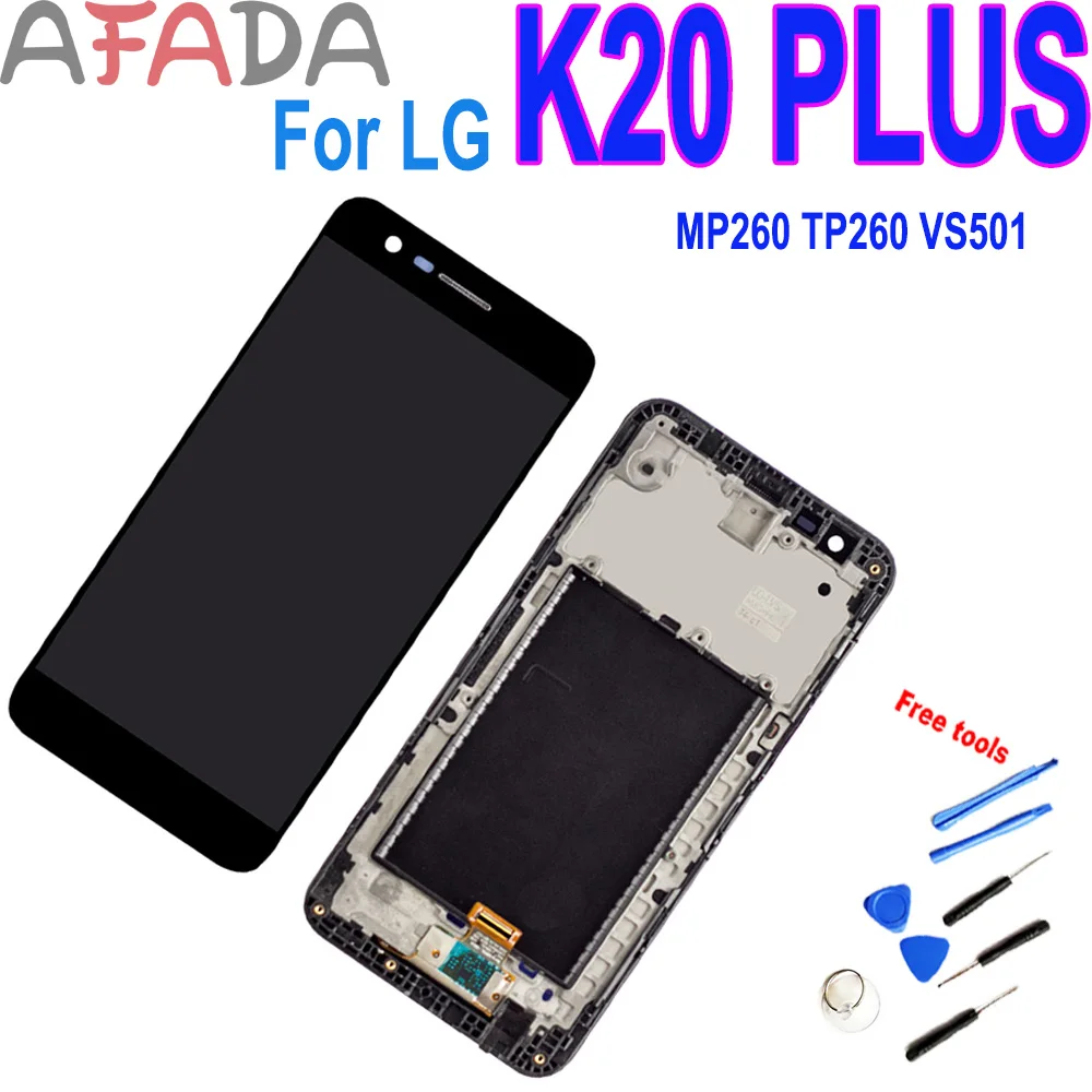 

5.3"LCD Display For LG K20 Plus MP260 TP260 VS501 M250 M250N M250E M250DS Touch Screen Digitizer Assembly With Frame Replacement
