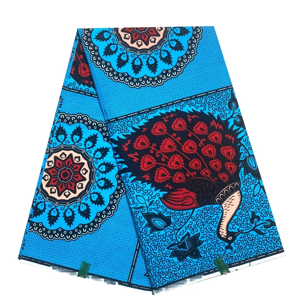 

New Guaranteed Real Pagne Wax Block Prints In Original Wax Veritable Wax Rapper Batik Ghana African Ankara Fabric Aso Ebi 6yard