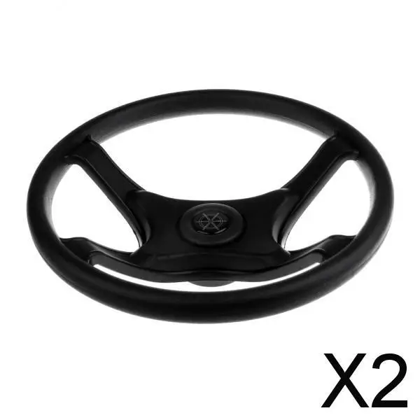 

2xUniversal 330mm ABS Marine Boat Pontoon Steering Wheel 4 Spoke 3/4" Shaft