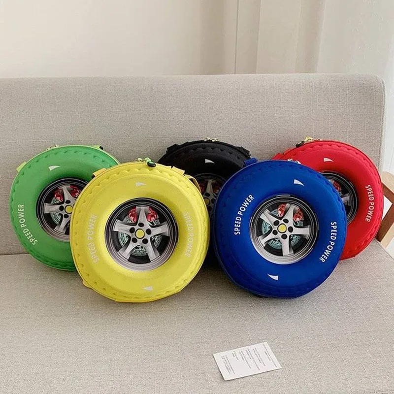 New Kindergarten Backpack Personality Trend 3-6 Years Old Tire-Shaped School Bag Baby Child Kid Backpack