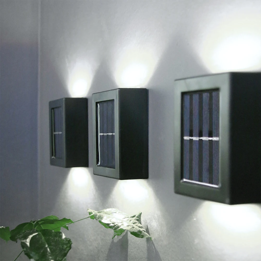 

2Pcs Solar Light LED Sensor Lamp Outdoor Wall Lamp for Yard Path Garden Decoration Solar Landscape Lighting Waterproof