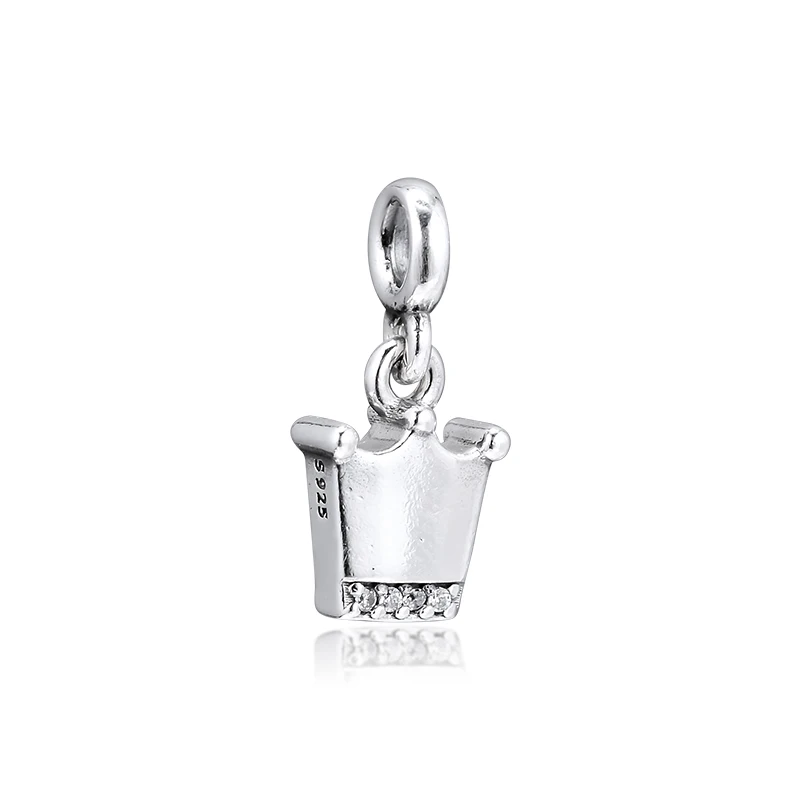 QANDOCCI 2019 Me серия 925 пробы серебро моя Корона болтаются Подвески бусины для