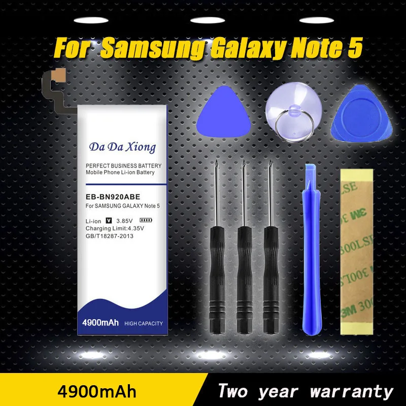 Аккумулятор для телефона Samsung Galaxy Note 5 N9200 N920t 4900 мАч литий-ионный аккумулятор |