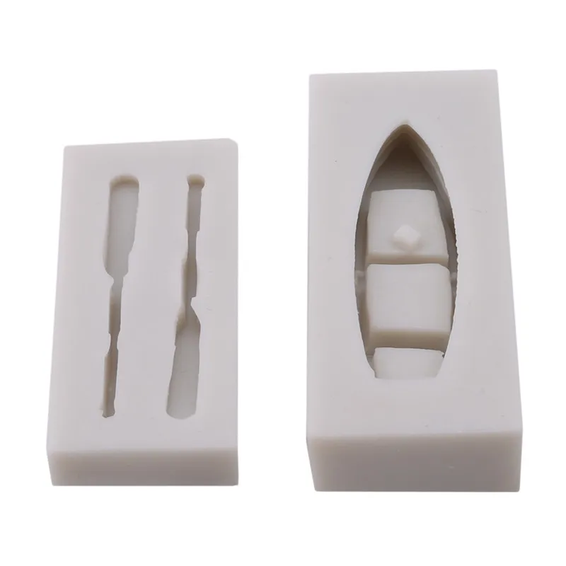 Креативная 3D лодка с веслом весла силиконовая форма для шоколада помадки DIY