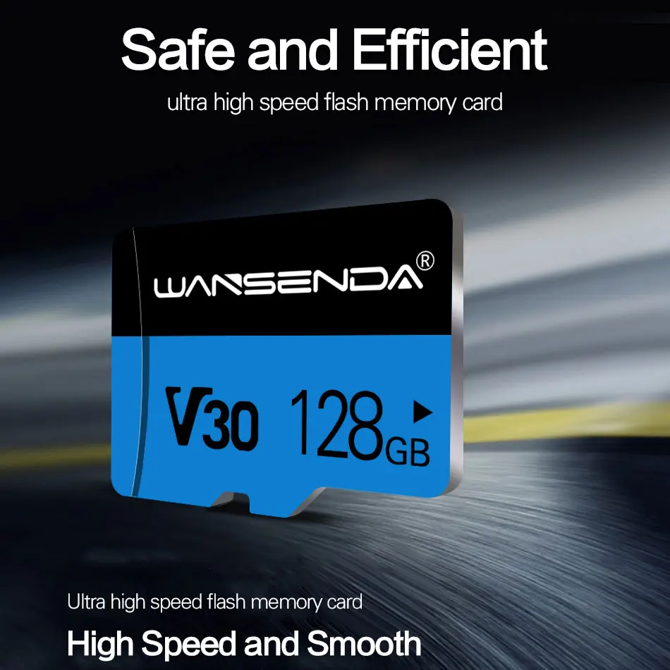 Оригинальная WANSENDA карта Micro SD, карта памяти MicroSD, TF карта, класс 10, 16 ГБ, 32 ГБ, 64 ГБ, 128 ГБ, карта 4K с бесплатным адаптером