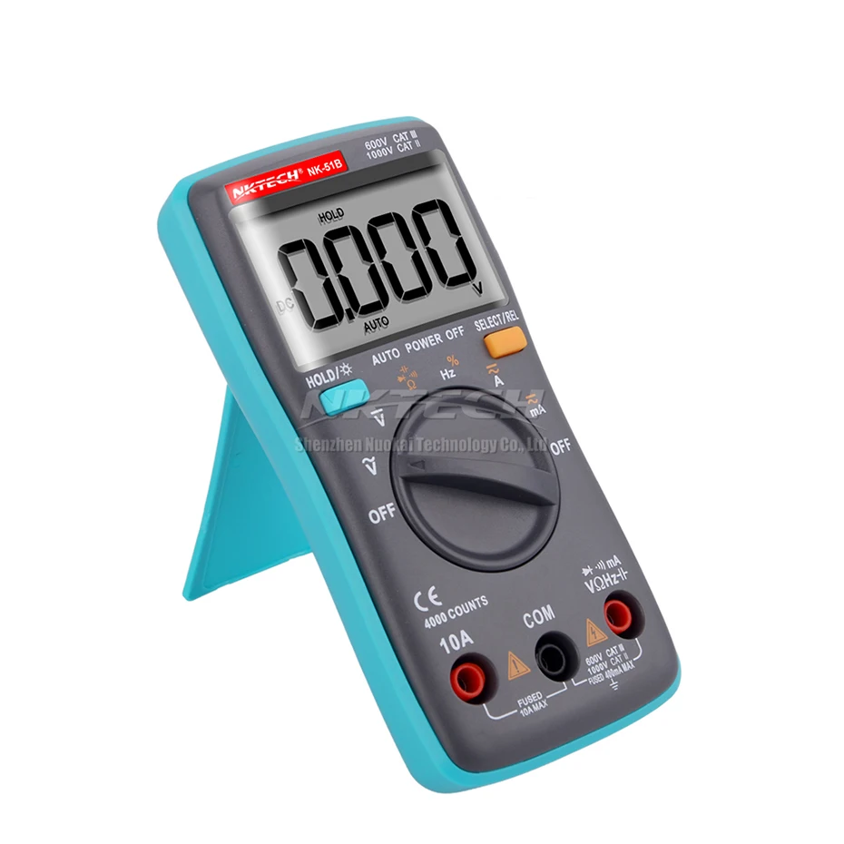 Цифровой мультиметр NKTECH карманный мини вольтметр с ЖК дисплеем Φ True RMS амперметр