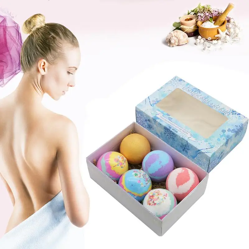 6 шт./компл. мыло ручной работы для ванны бомба шар Эфирное масло отшелушивающий