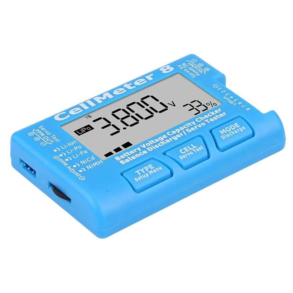 Измеритель емкости аккумулятора CellMeter 8 1-8S 1 шт. | Электроника