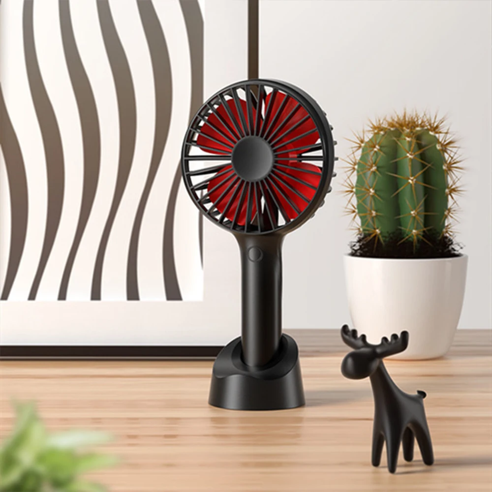 Портативный летний кулер ручной мини вентилятор с зарядкой от USB настольные