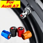 4 шт.компл., Металлические колпачки для клапанов автомобильных колес для Audi Sline A7 A1 A3 A4 A5 A6 A8 Q3 Q5 Q7 TT, колпачки для стержней обода автомобиля, аксессуары