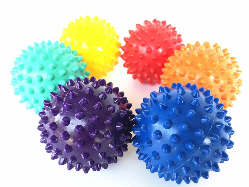 Массажный мяч для рук портативный из ПВХ с подошвой сенсорных тренировок ежика