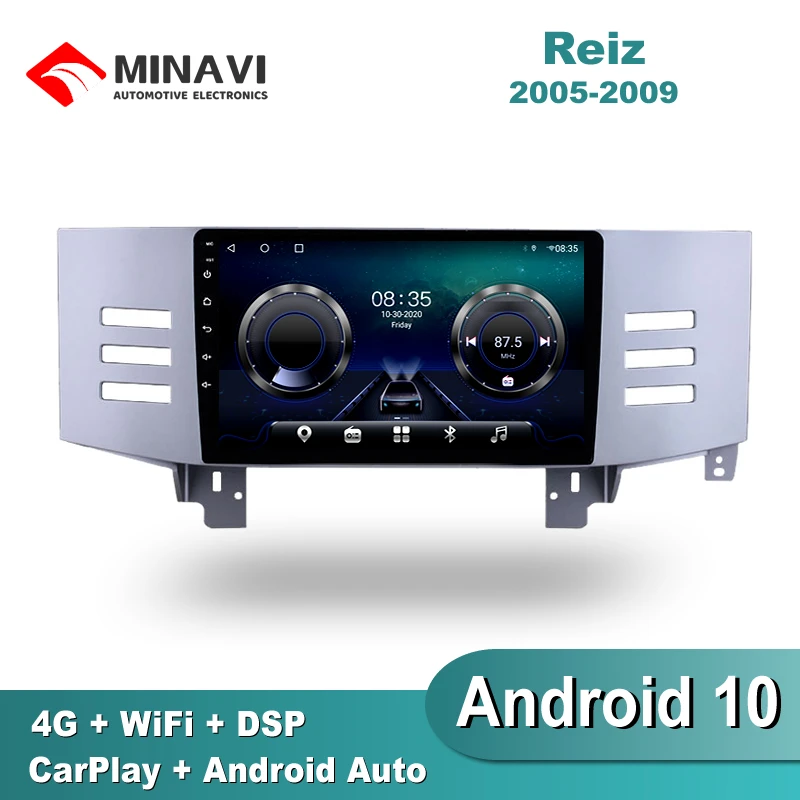 Автомагнитола 9 дюймов Android 10 TOYOTA REIZ 2005/2006/2007/2008/2009/2010 DSP мультимедиа GPS-навигация