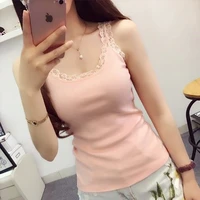 ladies 2021 lace up off the shoulder fashion top lace basic pink retro clothing fashion trend new sleeveless t shirt