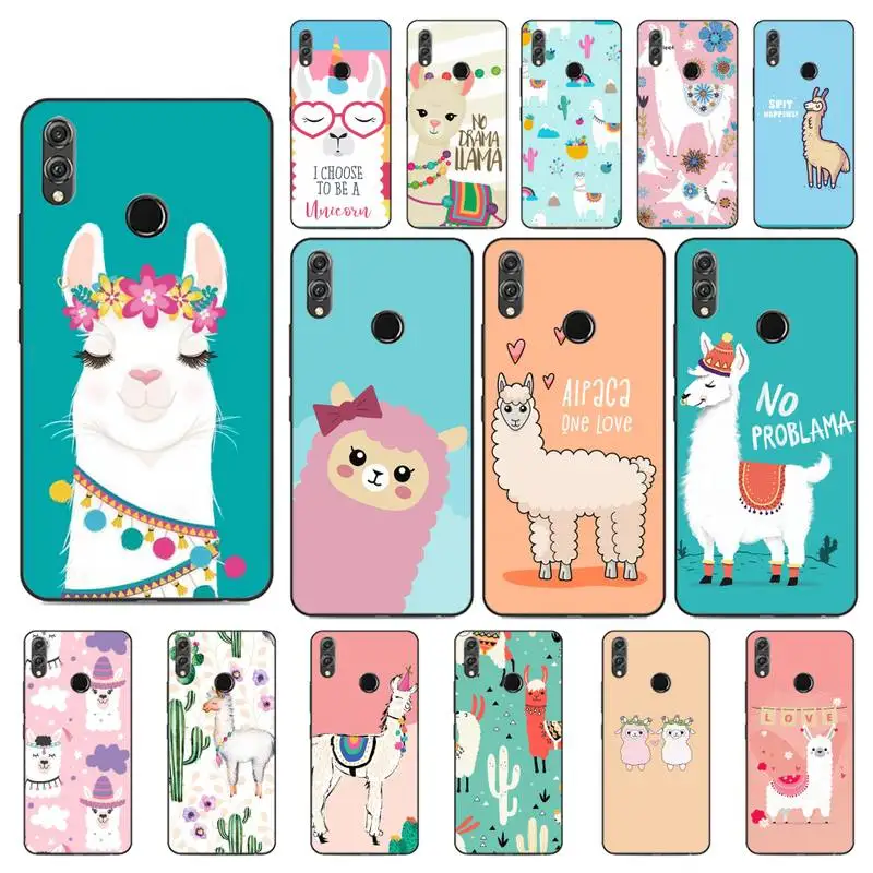 

YNDFCNB Lama Llama Alpacas Animal Phone Case For Huawei Honor 8X 8A 9 10 20 Lite 30Pro 7C 7A 10i 20i