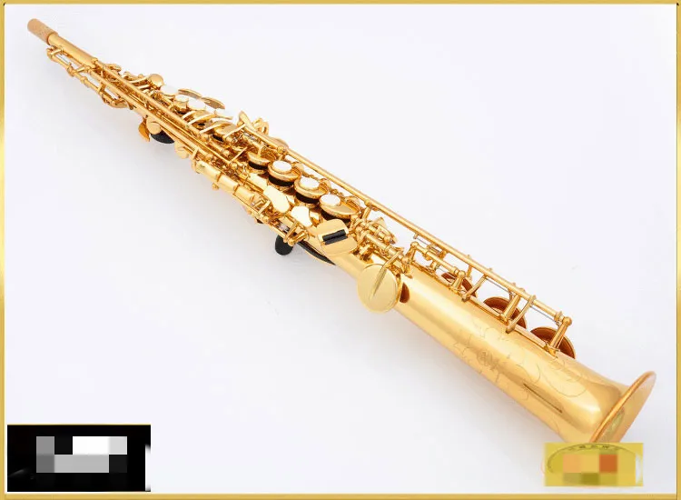 Made in Japan Straight pipe soprano 475 Sax B Flat Brass musical instruments professional-grade with case. Mouthpiece Reed (art.: 918552aa77f) - 918552aa77f