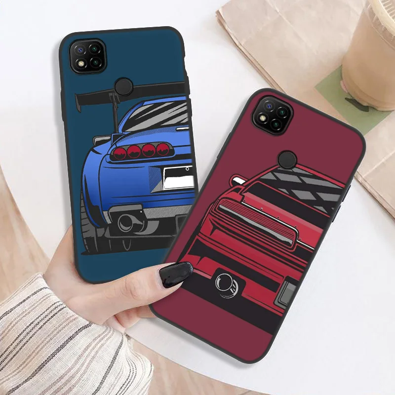 Luxury Case For Xiaomi Redmi 9 9T Case Funda Redmi Note 9T 9C NFC 9A Mi 9 Pro Cases Redmi9 C 10C Sports Cars Male Men Phone Capa