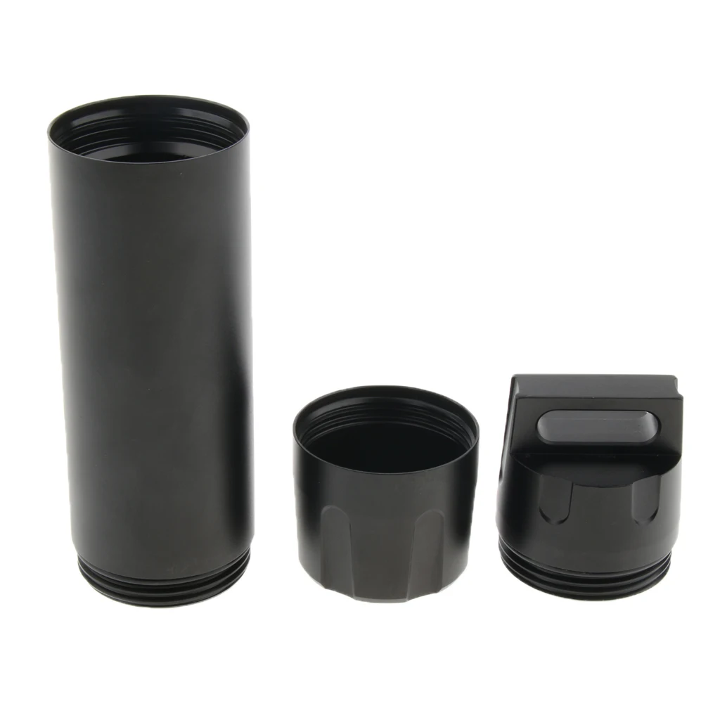 

Aluminum Mini Pill Fob, Waterproof Portable Keychain Pill Holder Container