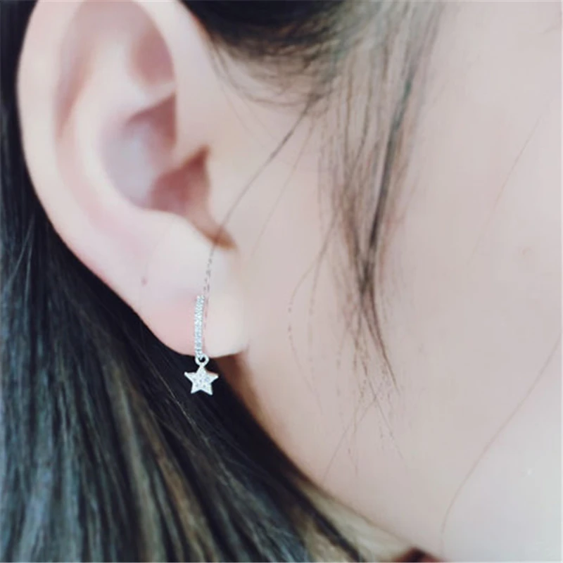 Женские асимметричные серьги ROXI гвоздики из стерлингового серебра 925 пробы с