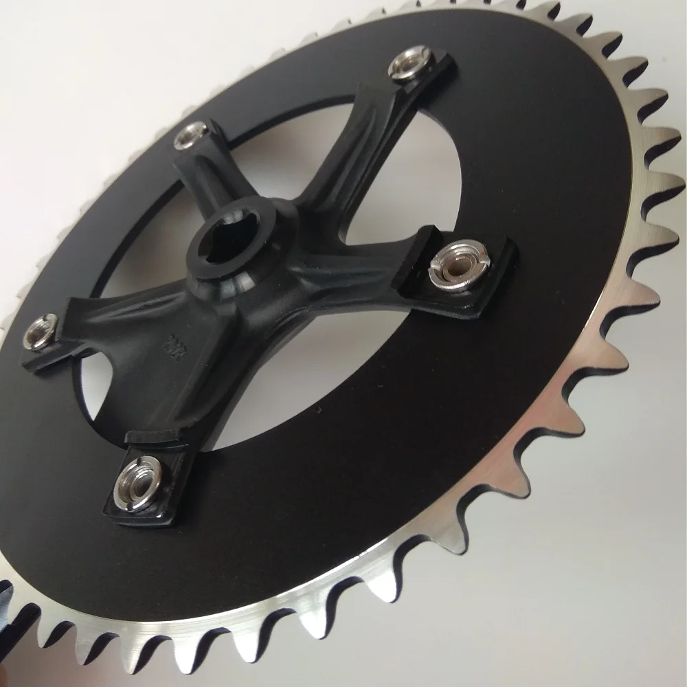 Трековая система шатунов для велосипеда TRUYOU Fixed Gear Single Speed 130 BCD 53T 52T 50T 48T 46T 44T в комплекте с звездочкой на 1/8 дюйма.